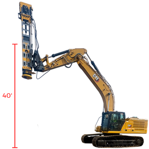 Movax Pile Hammer DH45 40 Foot piles
